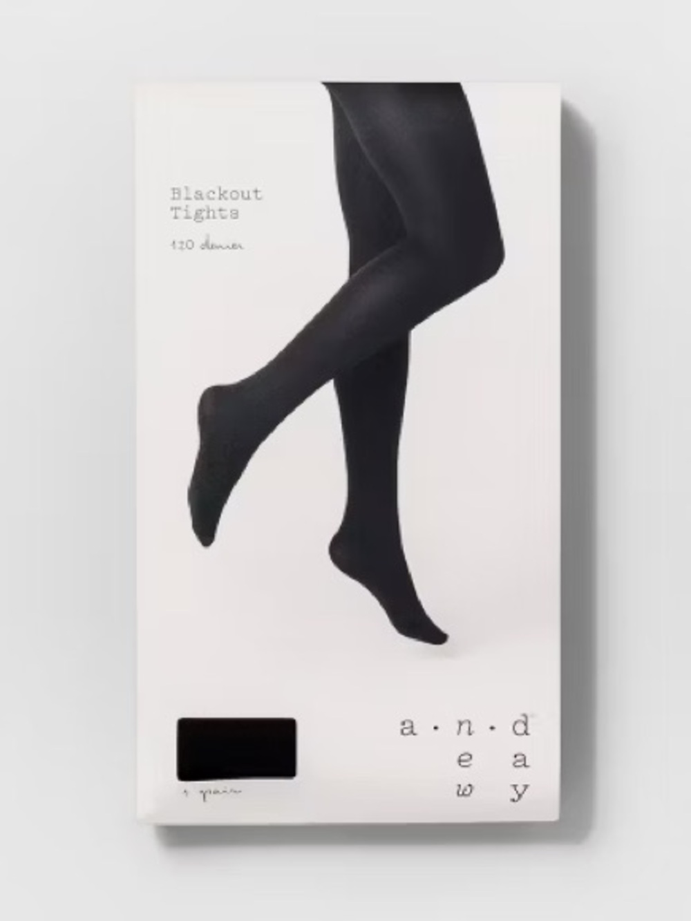 Women's 120D Blackout Tights - A New Day™ Black
